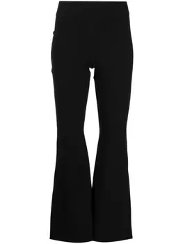 Stella McCartney расклешенные брюки с завышенной талией, черный