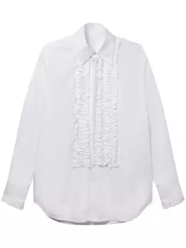 Stella McCartney рубашка с оборками, белый