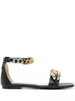 Stella McCartney сандалии Fallabella с цепочкой, черный