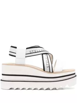 Stella McCartney сандалии Sneak-Elyse 80 на платформе, белый