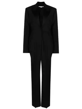 Stella McCartney шерстяной комбинезон строгого кроя, черный