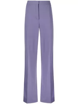 Stella McCartney широкие брюки с завышенной талией, фиолетовый