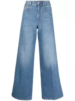 Stella McCartney широкие джинсы с логотипом, синий