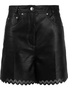 Stella McCartney шорты с фестонами, черный