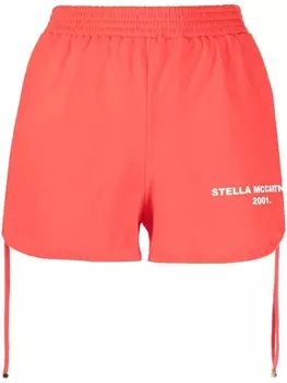 Stella McCartney шорты с кулиской, красный