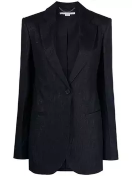 Stella McCartney single-breasted blazer, синий