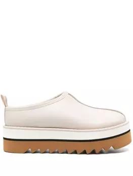 Stella McCartney слиперы Sneak-Elyse, нейтральный цвет