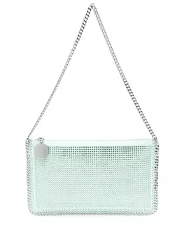 Stella McCartney Сумка через плечо Falabella Pochette, зеленый