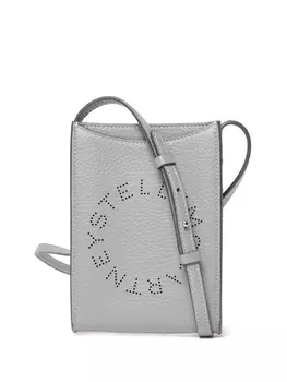 Stella McCartney сумка через плечо с логотипом, серебристый