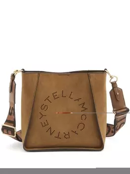 Stella McCartney сумка через плечо с логотипом, коричневый