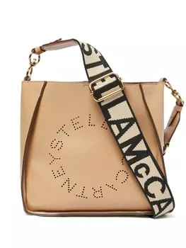 Stella McCartney сумка на плечо с логотипом, нейтральный цвет