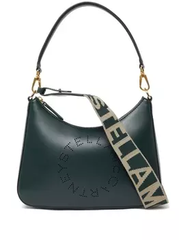Stella McCartney сумка на плечо с логотипом, зеленый