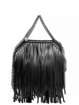 Stella McCartney сумка-тоут Falabella с бахромой, черный
