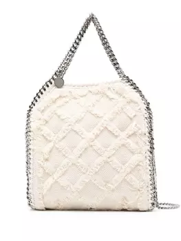 Stella McCartney сумка-тоут Falabella с бахромой, нейтральный цвет