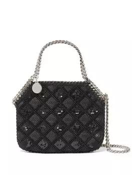 Stella McCartney сумка-тоут Falabella с пайетками, черный