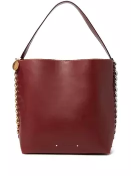 Stella McCartney сумка-тоут Frayme с логотипом, красный