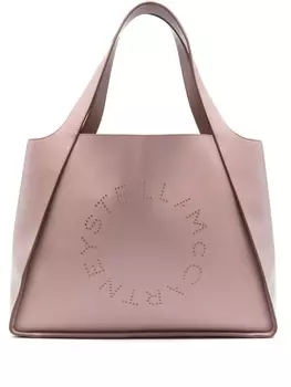 Stella McCartney сумка-тоут Logo Studded Alter Mat, розовый