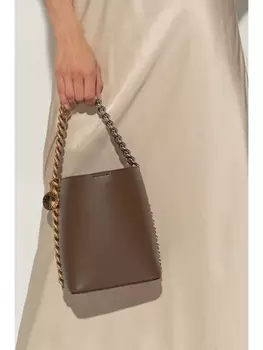 Stella McCartney сумка-тоут с цепочным ремешком, коричневый