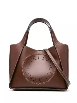 Stella McCartney сумка-тоут с логотипом, коричневый