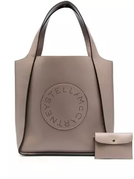 Stella McCartney сумка-тоут Stella Logo среднего размера, нейтральный цвет