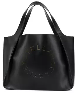 Stella McCartney сумка-тоут Stella с логотипом, черный