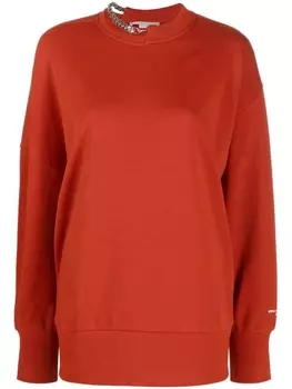 Stella McCartney толстовка Falabella с цепочкой, оранжевый