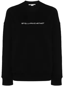 Stella McCartney толстовка с логотипом, черный