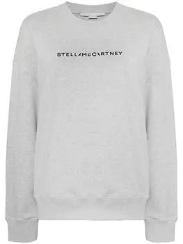 Stella McCartney толстовка с логотипом, серый