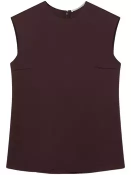 Stella McCartney топ без рукавов, коричневый