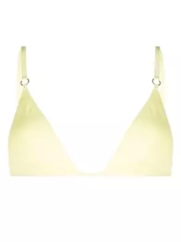 Stella McCartney топ бикини с треугольными чашками, желтый