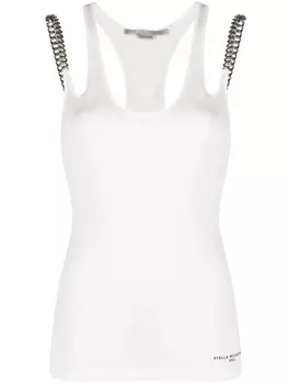 Stella McCartney топ с цепочками Falabella, белый