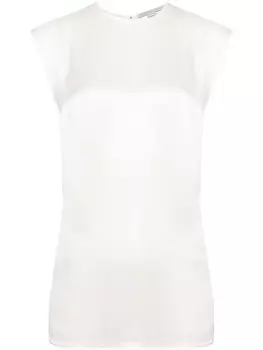Stella McCartney топ с круглым вырезом, белый