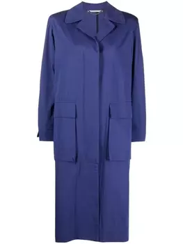 Stella McCartney тренч на пуговицах, синий