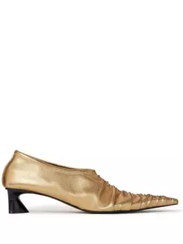 Stella McCartney туфли Elsa 40 с эффектом металлик, золотистый
