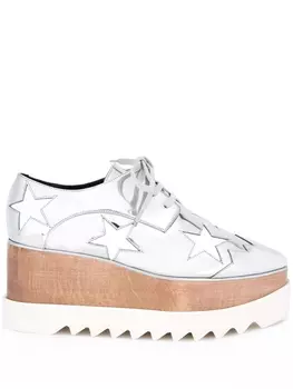 Stella McCartney туфли Elyse на платформе, металлик