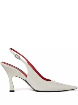 Stella McCartney туфли-лодочки Elsa 90 мм с открытой пяткой, белый