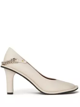 Stella McCartney туфли Ryder Falabella Chain, нейтральный цвет