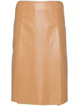 Stella McCartney юбка миди А-силуэта, нейтральный цвет
