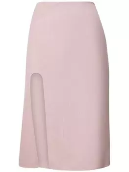 Stella McCartney юбка с боковым разрезом, розовый