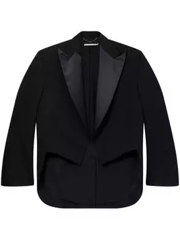 Stella McCartney укороченный шерстяной блейзер, черный