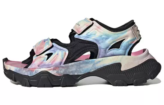 Stella McCartney X Женские сандалии Hika Outdoor «Bliss Pink Frozen Yellow Tie Dye» Adidas