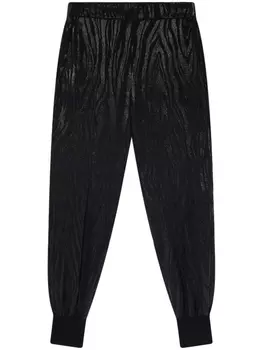 Stella McCartney зауженные брюки с узором, черный