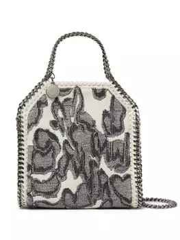 Stella McCartney жаккардовая мини-сумка Falabella, нейтральный цвет