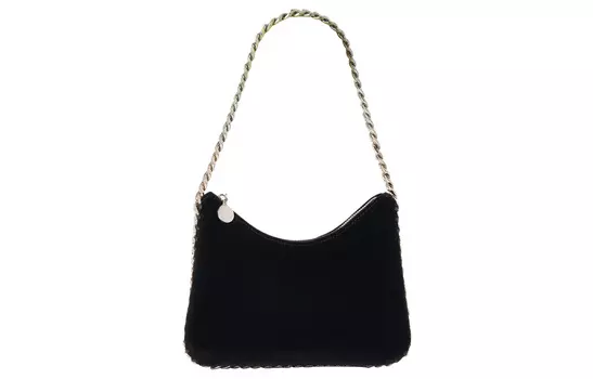 Stella McCartney Женская мини-сумка через плечо Falabella Velvet, черная