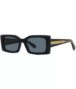 Stella McCartney Женские прямоугольные солнцезащитные очки 40065 54 мм, черный
