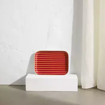 Stella Rittwagen Декоративный поднос с золотой кромкой, баклажан