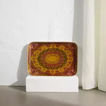 Stella Rittwagen Декоративный поднос с золотой кромкой, баклажан