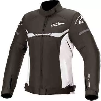 Stella T-SPS WP Женская мотоциклетная текстильная куртка Alpinestars, черно-белый