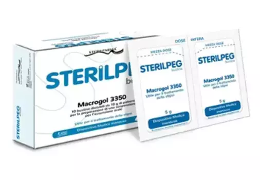 Sterilfarma Sterilpeg Macrogo Лечение запоров 10 пакетиков