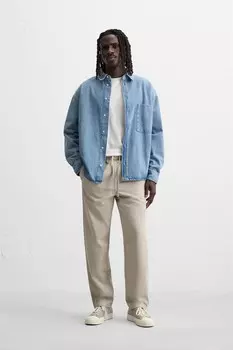Стертые брюки jogger wist ZARA, песочный